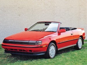 Toyota Celica cabriolet ASC 1988-1989 - photo : auteur inconnu