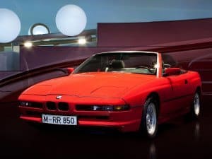 BMW Série 8 cabriolet prototype usine 1990 - photo BMW