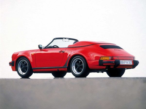 Porsche 911 Speedster Turbo-Look 1989 vue AR - photo Porsche