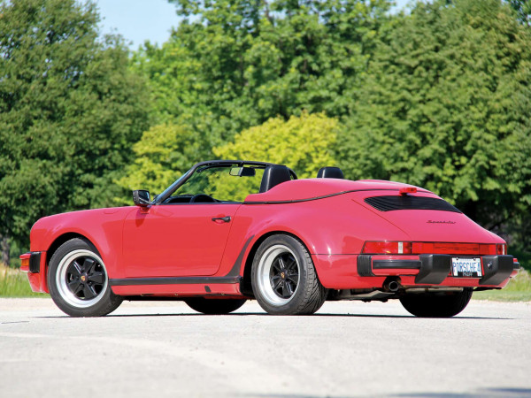 Porsche 911 Speedster Turbo-Look US 1989 vue AR - photo Nico Leenders