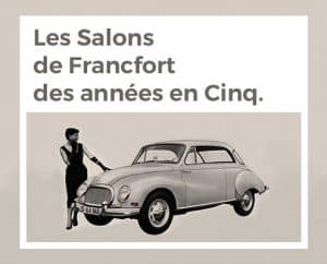 Les Salons de Francfort des années en Cinq