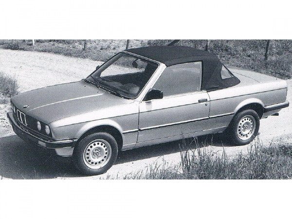 BMW Série 3 E30 cabriolet Rappold avec capote - photo Rappold