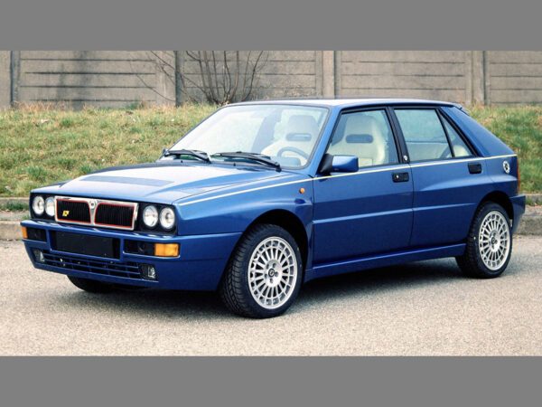 Lancia Delta HF integrale Evoluzione 2 Blu Lagos 1994 vue AV - photo Lancia