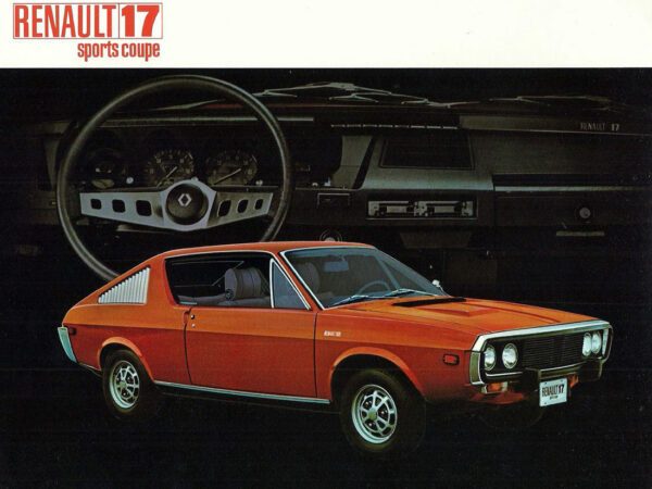 Renault 17 Sports Coupe 1972-1973 version US vue AV avec planche de bord - photo Renault