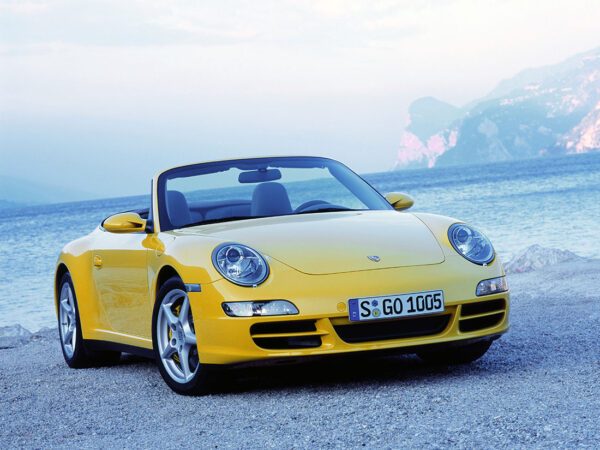 Porsche 911 type 997 cabriolet phase 1 vue AV 2005-2008 - photo Porsche AG