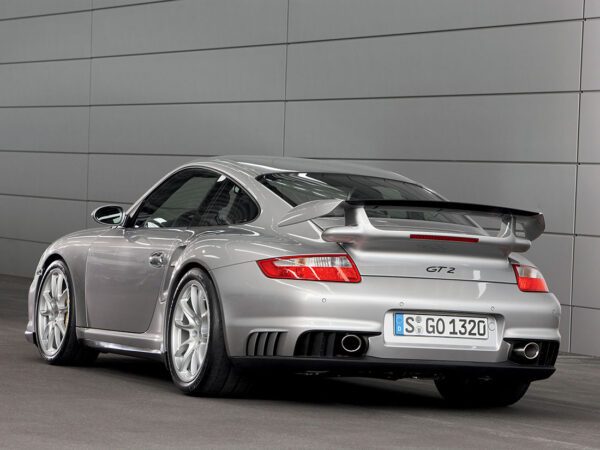 Porsche 911 type 997 GT2 vue AR 2007-2009 - photo Porsche AG (Stefan Warter)