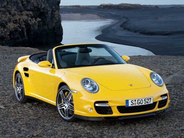 Porsche 911 type 997 cabriolet Turbo phase 1 vue AV 2007-2009 - photo Porsche AG