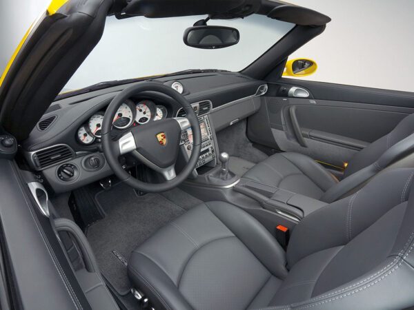 Porsche 911 type 997 cabriolet Turbo phase 1 intérieur 2007-2009 - photo Porsche AG (Ulli Wellinger)