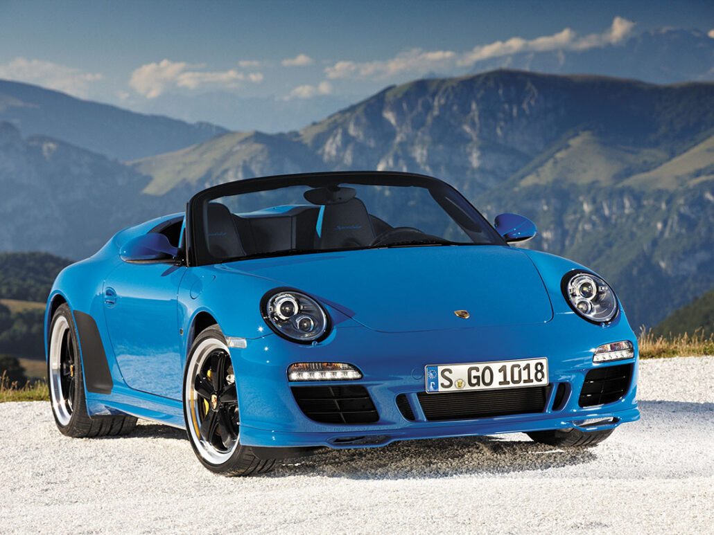 Porsche 911 type 997 Speedster vue AV 2010-2011 - photo Porsche AG (Stefan Warter)