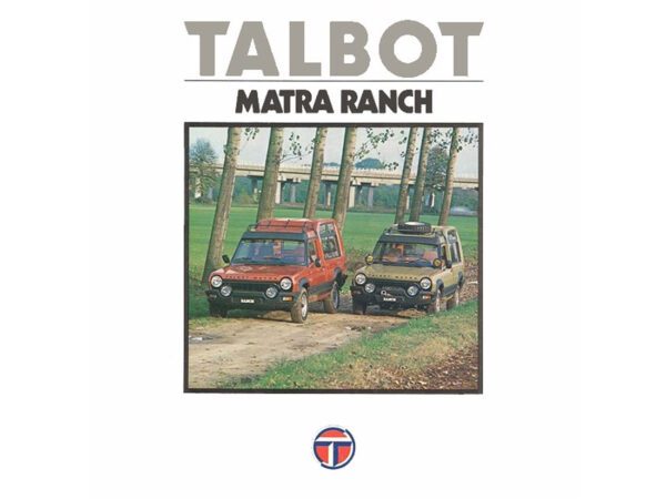 Talbot-Matra Ranch (Italie) 1979-1981 vue AV - photo Talbot