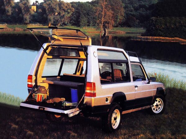 Talbot-Matra Rancho X 1981-1984 vue AR avec hayon ouvert - photo Talbot