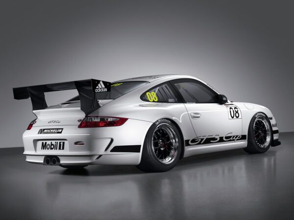 Porsche 911 type 997 GT3 Cup vue AR 2008 - photo Porsche AG