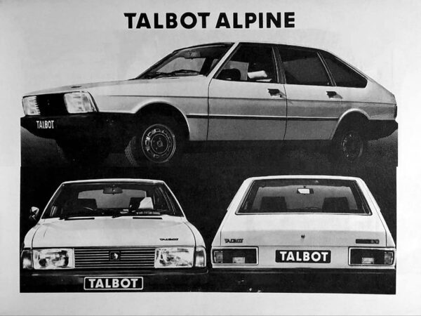 Talbot Alpine Malaisie vue AV 1979-1980 - photo Talbot