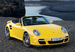 Porsche 911 type 997 cabriolet Turbo phase 1 vue AV 2007-2009 - photo Porsche AG