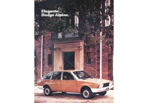 Dodge Alpine 1978-1979 vue AV - photo Chrysler Colmotores